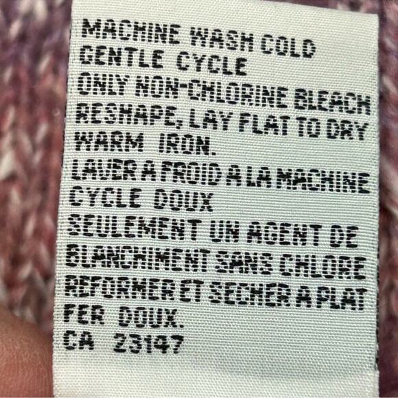 Vintage Talbots Snowman Mohair Sweater L | Holiday Ombre Confetti Knit Appliqué - Picture 12 of 16